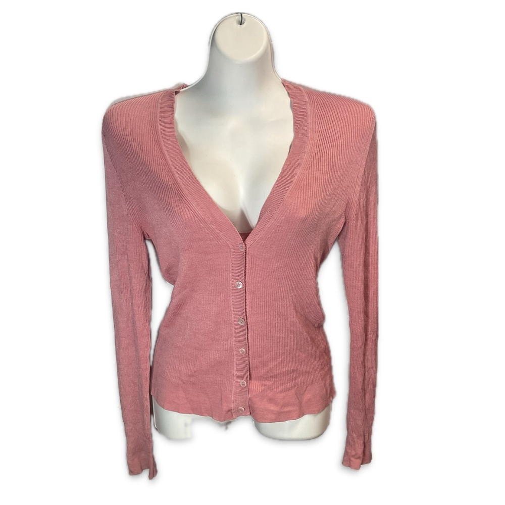 Pink Silk Cardigan